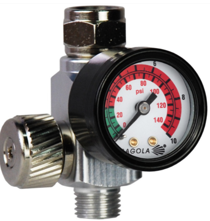 Sagola RC2 Air Flow Regulator with Analogue Pressure Gauge