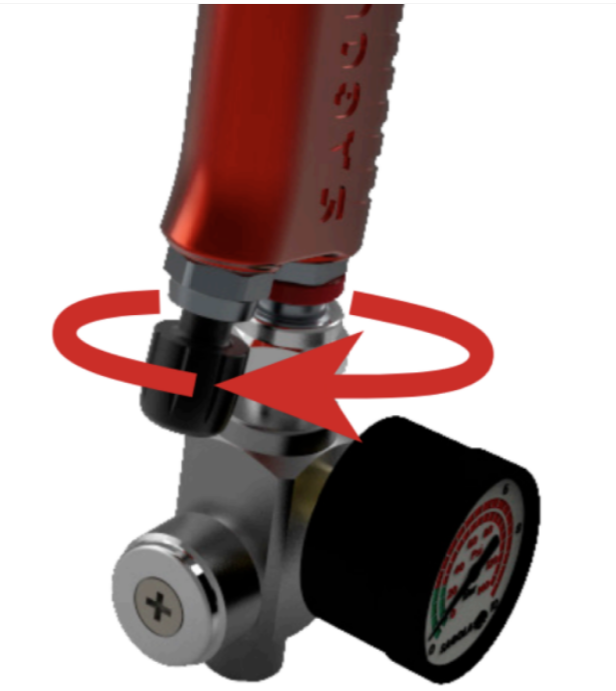 Sagola RC2 Air Flow Regulator with Analogue Pressure Gauge