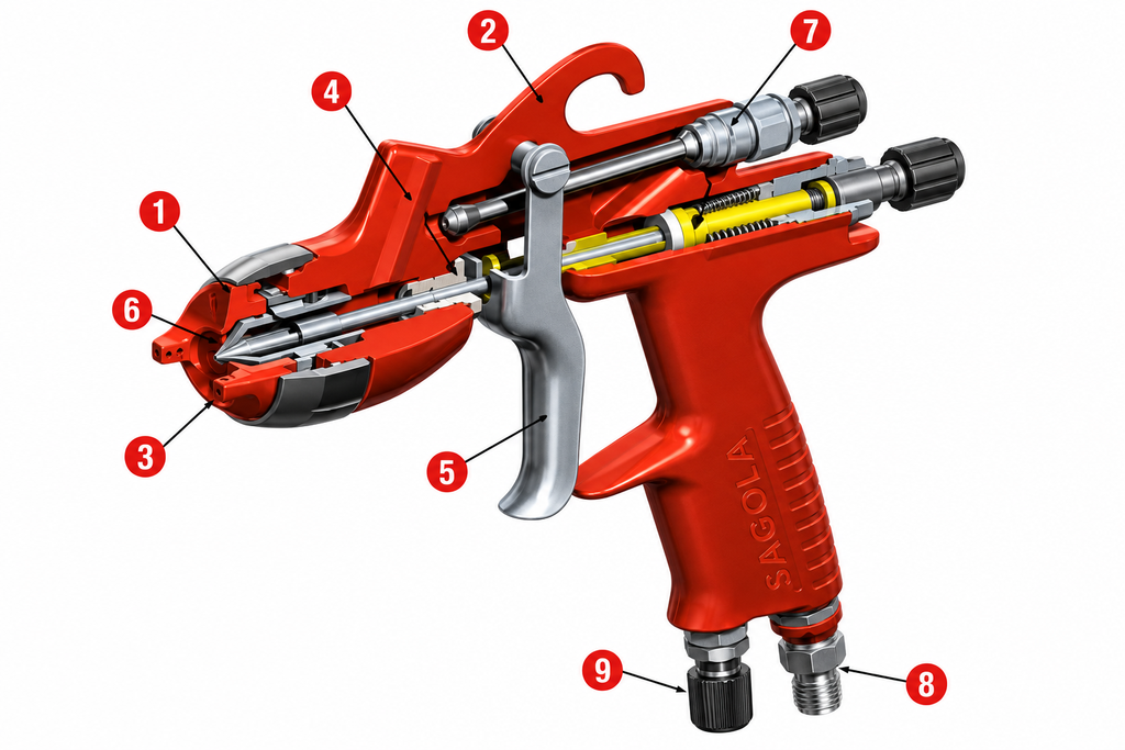 Sagola 3300 GTO Pressure Spray Gun