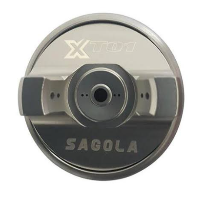 Sagola X 4100 Gravity Spray Gun with XT01 Air Cap & Stainless Steel Needle & Nozzle Kit