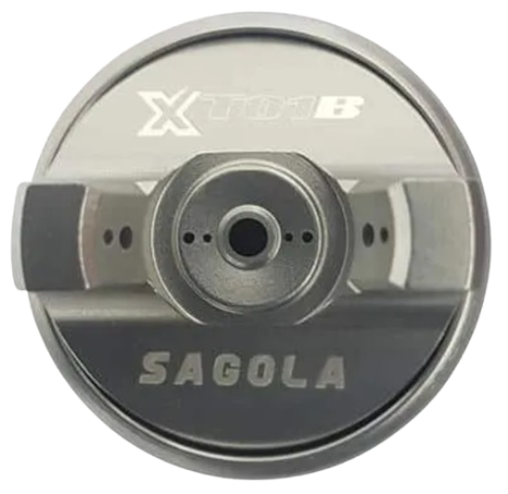 Sagola X 4100 Pressure Spray Gun with XT01B Air Cap & Stainless Steel Needle & Nozzle Kit