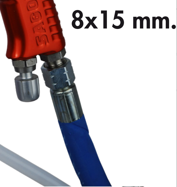 Combined Anti-Static Air & Nylon Product Hose with Protective Cover for Air Spray (Low Pressure) Systems